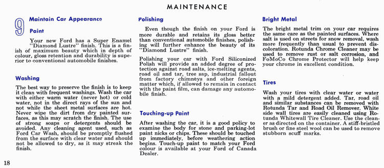 1965 Ford Owners Manual Page 4